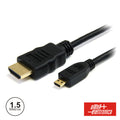 Cabo Hdmi Dourado Macho / Micro Hdmi Macho Preto 1,5M - Tauu,pt