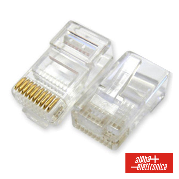 Ficha Telefone Rj50 Modular 10P10C - Tauu,pt