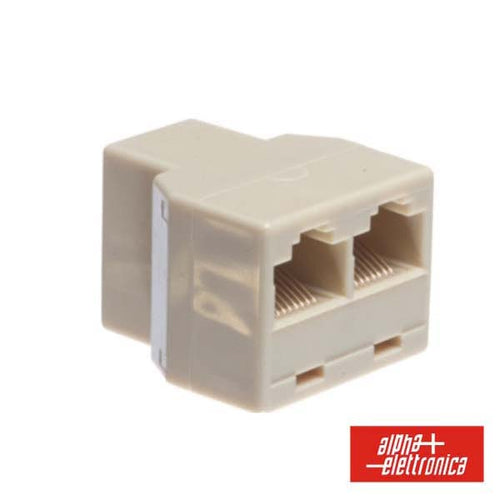 Adaptador De Telefone 8P8C 1 Fêmea / 2 Fêmea Modular - Tauu.pt