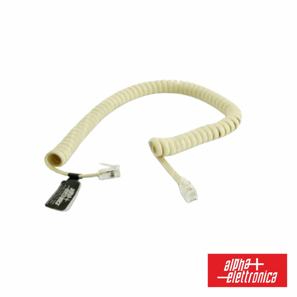Cabo Telefone 4P4C Espiral Marfim 2,1M - Tauu,pt