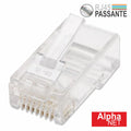 Ficha Rj45 Modelar 8P8C Cat5 Passante - Tauu,pt
