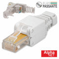 Ficha Rj45 Modelar 8P8C Cat5E Keystone Passante - Tauu,pt