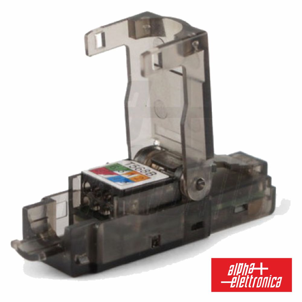 Ficha Rj45 Modelar 8P8C Cat6A Keystone - Tauu,pt