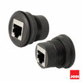 Ficha Adaptadora Rj45 Fêmea / Fêmea Painel Ø25Cm Join - Tauu,pt