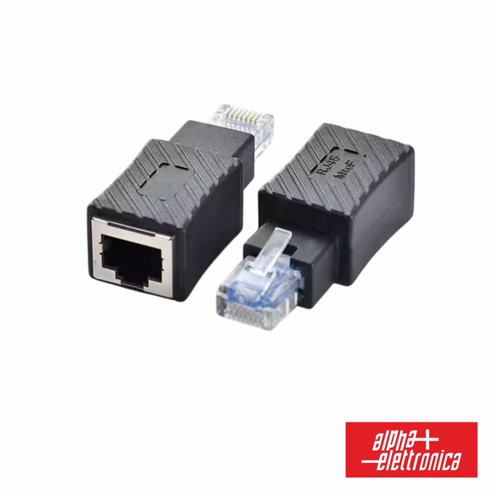Ficha Adaptador Rj45 Macho P/ Rj45 Fêmea Alpha - Tauu.pt