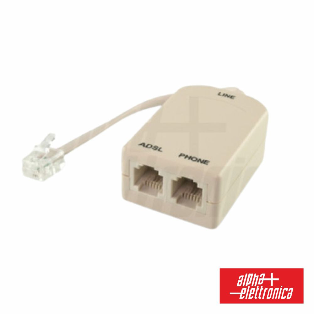 Filtro Adsl 6P4C Alpha - Tauu,pt