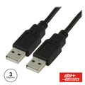 Cabo Usb-A 2.0 Macho / Usb-A Macho 3M - Tauu.pt