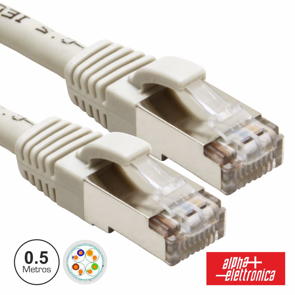 Cabo Ftp Cat6E 0,5M Cinzento - Tauu,pt