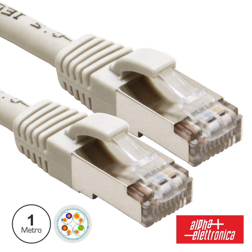 Cabo Ftp Cat6E 1M Cinzento - Tauu.pt