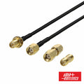 Cabo Rp-Sma Macho/Fêmea C/ 2 Adaptadores 1M Alpha - Tauu.pt