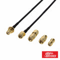 Cabo Sma Macho/Fêmea C/ 2 Adaptadores 5M Alpha - Tauu.pt