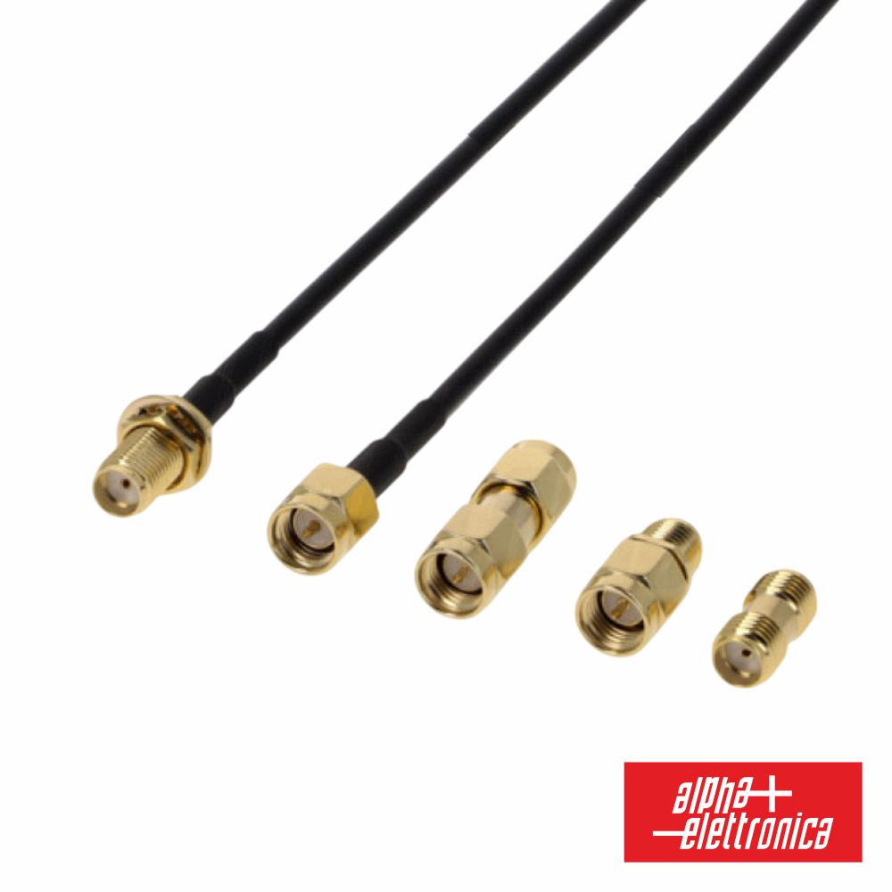 Cabo Sma Macho/Fêmea C/ 2 Adaptadores 5M Alpha - Tauu.pt