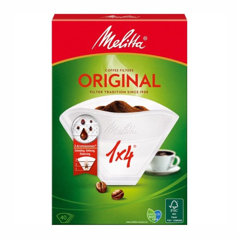 Filtros De Café 40Pcs 1-4 Chavenas - Tauu.pt
