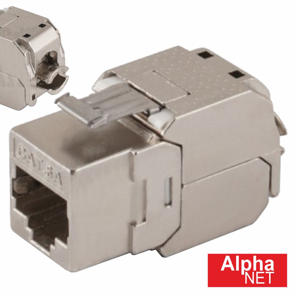 Ficha Rj45 Modular 8P8C Cat6 Keystone Metálica - Tauu,pt