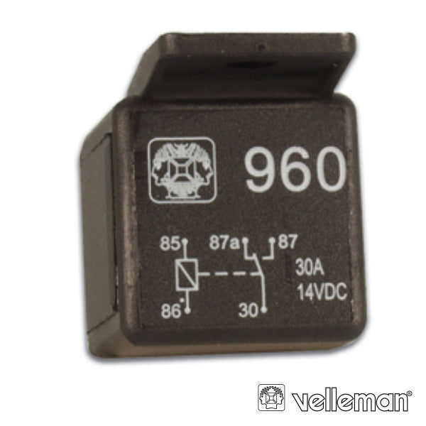 Relé 12Vdc Inversor Unipolar 30A/12V - Tauu.pt