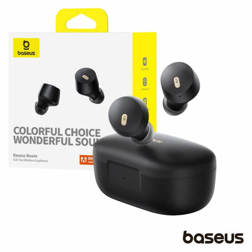 Auriculares Earbuds Tws Bluetooth Bowie E18 Preto Baseus - Tauu.pt