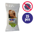 Toalhitas Antibacterianas C/ Aroma De Mentol 15Pcs - Tauu,pt