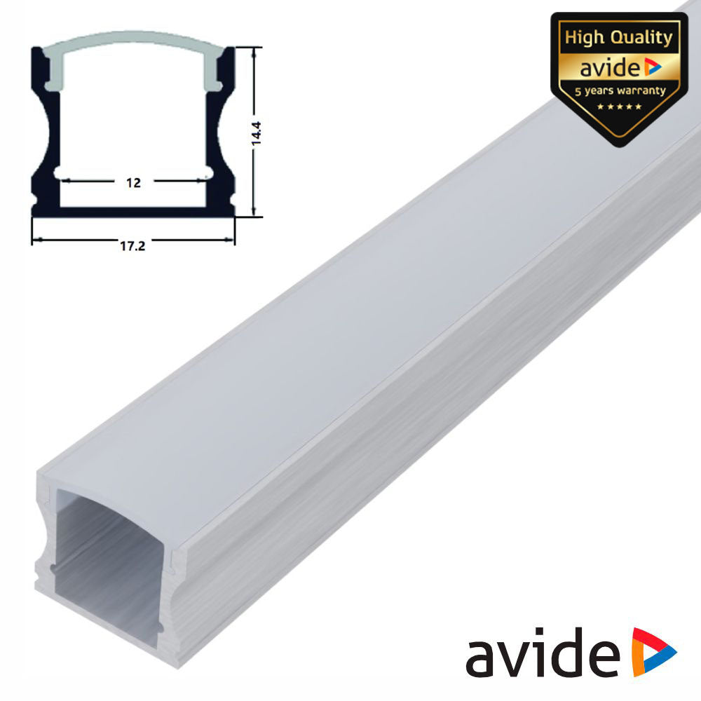 Perfil De Alumínio P/ Fita Leds 1M Avide - Tauu,pt