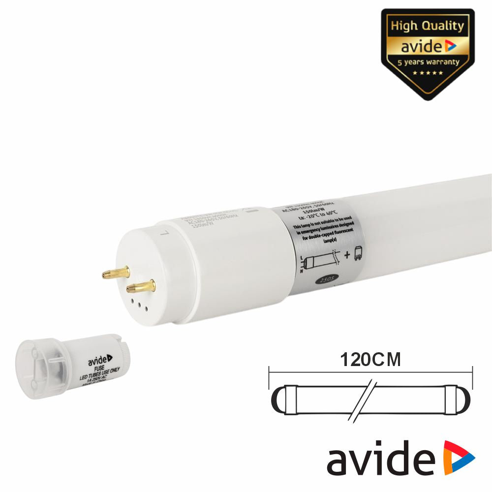 Lâmpada Tubular T8 18W 120Cm Leds G13 4000K 2700Lm Avide - Tauu.pt