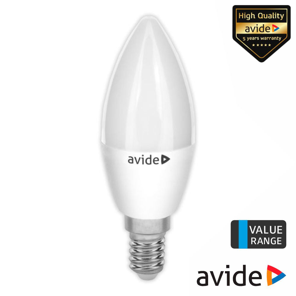 Lâmpada Led E14 Vela 3W 230V 4000K 250Lm Value Range Avide - Tauu,pt