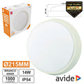 Painel Led Redondo Aplique 14W 215Mm 4000K 1000Lm Ip54 Avide - Tauu.pt
