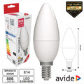 Lâmpada Led E14 Vela 6.5W 230V 3000K 806Lm Avide - Tauu.pt