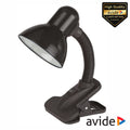 Candeeiro Secretária 1Xe27 60W C/ Mola Preto Avide - Tauu.pt
