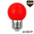 Lâmpada E27 1W Led Globo G45 Vermelho 30Lm Avide - Tauu,pt