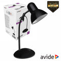 Candeeiro Secretária E27 40W Ip20 Preto Avide - Tauu.pt