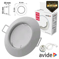Aro Redondo Fixo Cónico Branco P/ Mr16-Gu10 Avide - Tauu,pt