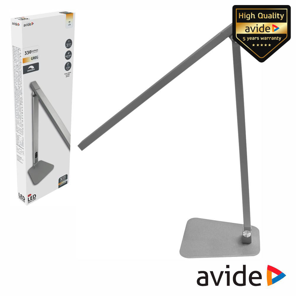 Candeeiro Secretária Led 8W 330Lm 2200K-6500K Avide - Tauu.pt