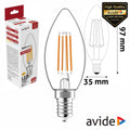 Lâmpada Led E14 Vela Filamento 6,5W 230V 3000K 806Lm Avide - Tauu,pt