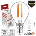 Lâmpada Led E14 Globo Filamento 4,5W 230V 2700K 470Lm Avide - Tauu,pt