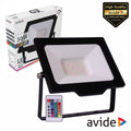 Foco Led 30W 230V Rgb 1160Lm Ip65 C/ Comando Avide - Tauu.pt