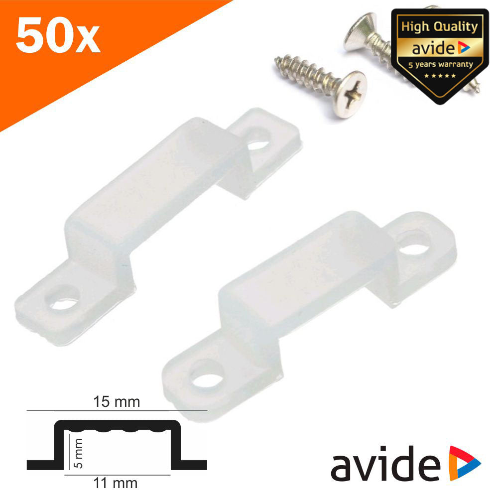 Suporte Plástico P/ Fita Led 3528 Avide - Tauu,pt