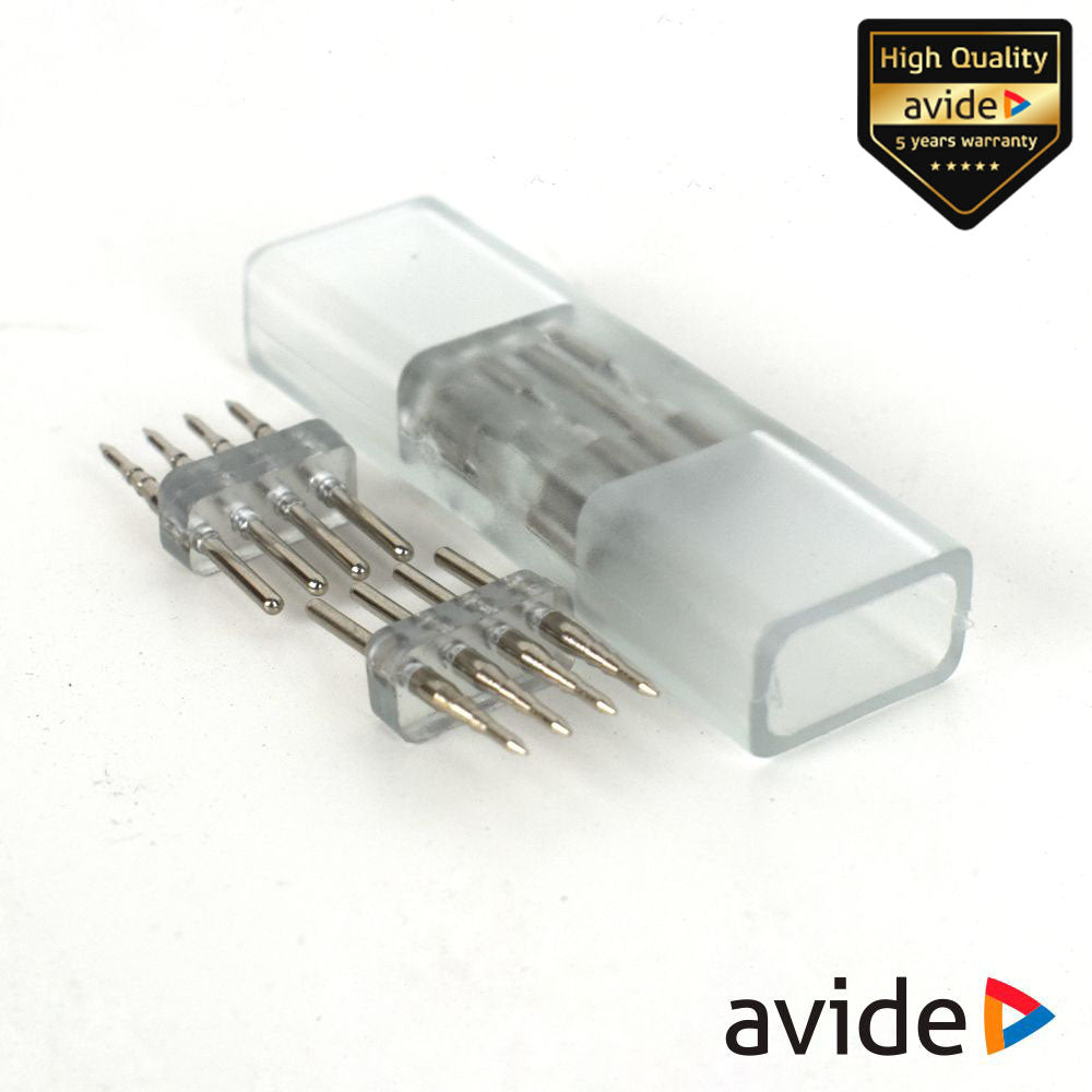 União Borracha P/ Fita Leds 4P Rgb Ip65 Avide - Tauu,pt