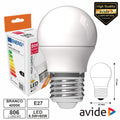Lâmpada Led E27 Globo G45 6,5W 230V 4000K 806Lm Avide - Tauu,pt