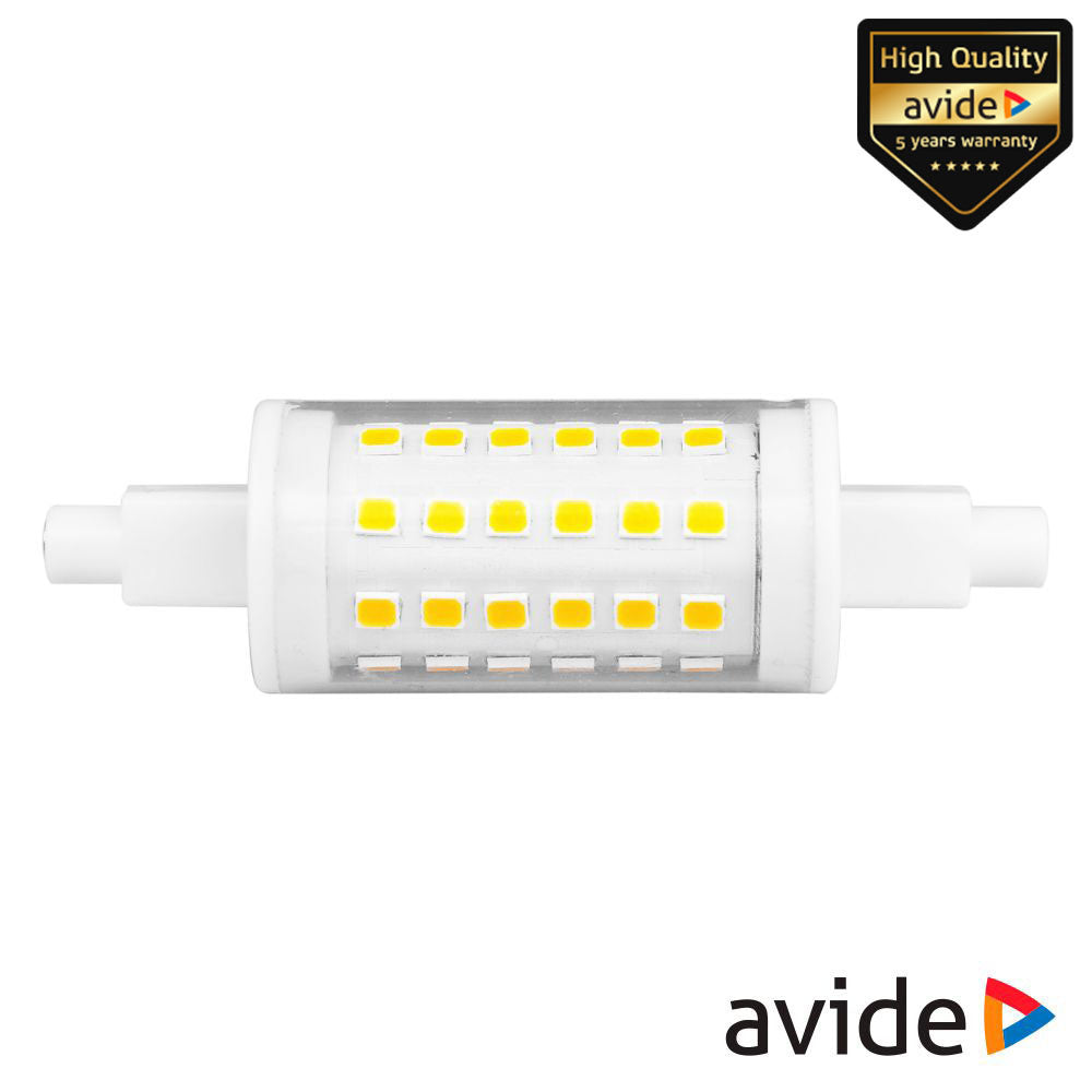 Lâmpada R7S 6W 230V Led Dimável 78Mm 6400K Avide - Tauu,pt