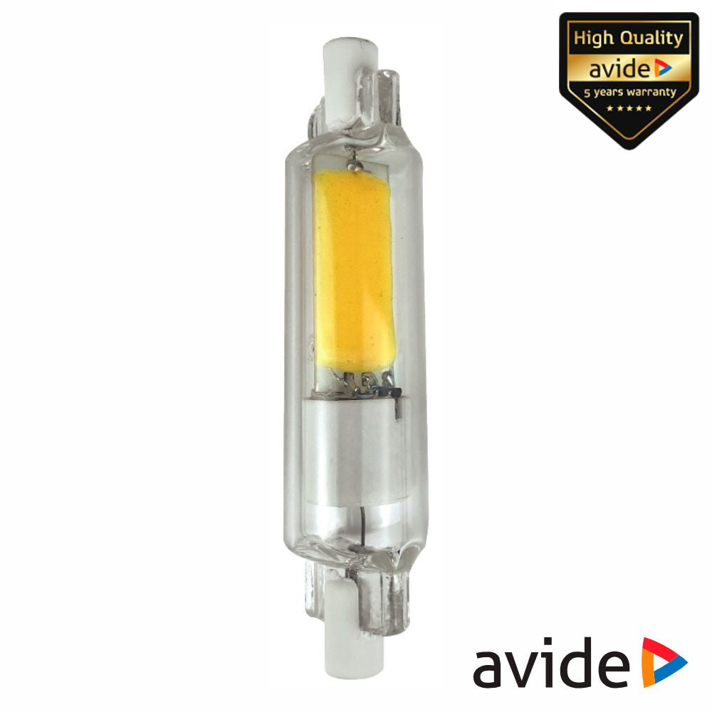 Lâmpada R7S 5W 230V Led Cob Dimável 78Mm 4000K 500Lm Avide - Tauu,pt