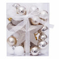 Conjunto 30 Bolas De Natal Prateado/Branco - Tauu,pt