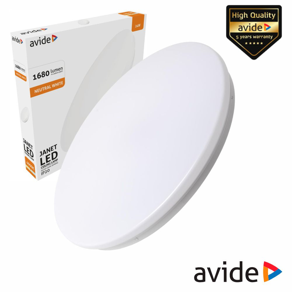 Aplique Led Redondo 24W 380Mm 4000K 1680Lm Janet Avide - Tauu,pt