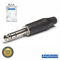 Ficha Jack 6.35Mm Macho Stereo Niquelada Amphenol - Tauu.pt