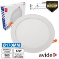 Painel Leds Redondo 12W 170Mm 6400K 960Lm Avide - Tauu,pt