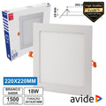 Painel Leds Quadrado 18W 220Mm 6400K 1500Lm Avide - Tauu.pt