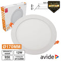 Painel Leds Redondo 12W 170Mm 4000K 950Lm Avide - Tauu,pt