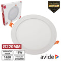 Painel Leds Redondo 18W 220Mm 3000K 1480Lm Avide - Tauu.pt