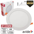 Painel Leds Redondo 6W 120Mm 3000K 410Lm Avide - Tauu,pt