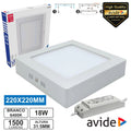Painel Leds Quadrado Superfície 18W 220Mm 6400K 960Lm Avide - Tauu,pt