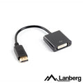 Cabo Adaptador Displayport Macho / Dvi-D Fêmea 10Cm Lanberg - Tauu.pt