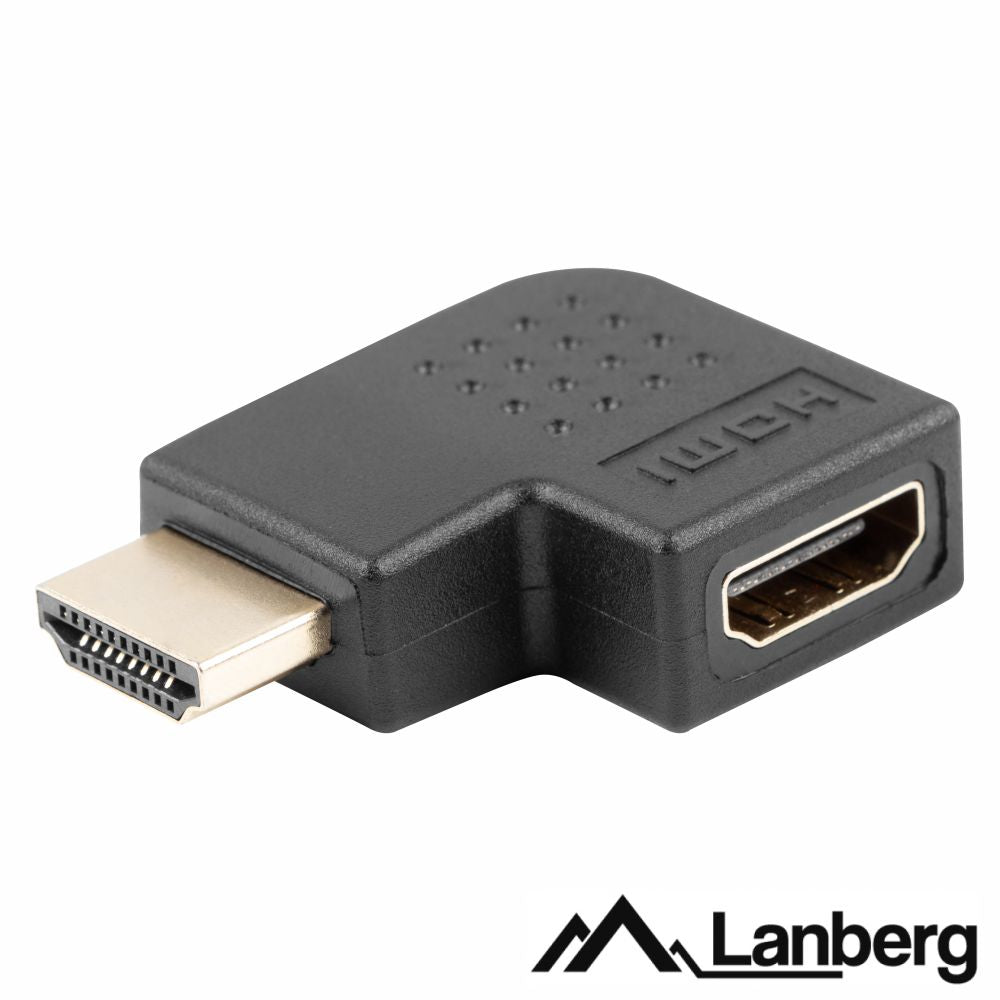 Adaptador Hdmi Macho / Fêmea Ângular 90º Esquerda Lanberg - Tauu.pt